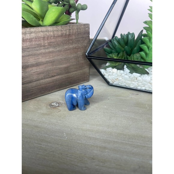 Lapis Lazuli Elephant Carving Crystal Polished - Picture 2 of 6